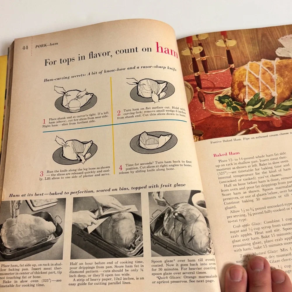 Vintage‎ 1960 Better Homes & Gardens Meat Cook Book Hardcover 400+ Recipes MCM